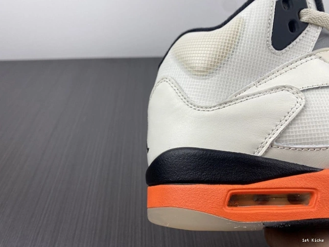 1st Kicks Shoes Total Jordan 5 DC1060-100 Retro Orange 0730